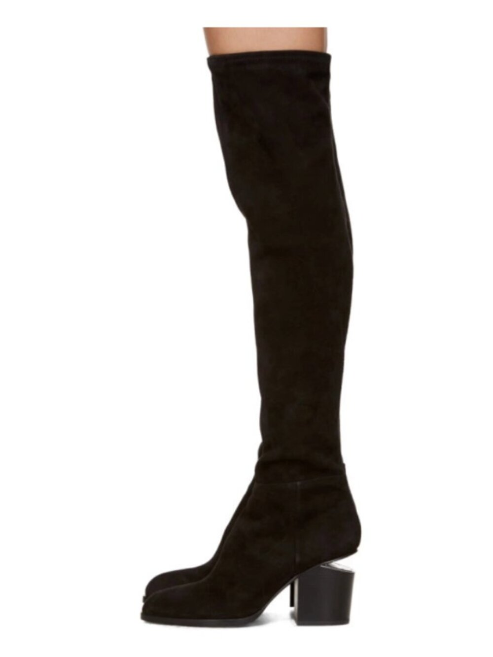 Alexander Wang Gabi Thigh-High Suede Boot (37.5)